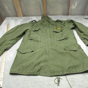 US Army Field Jacket Mens Large? Green M65 Military Utility Rugged VTG 60s